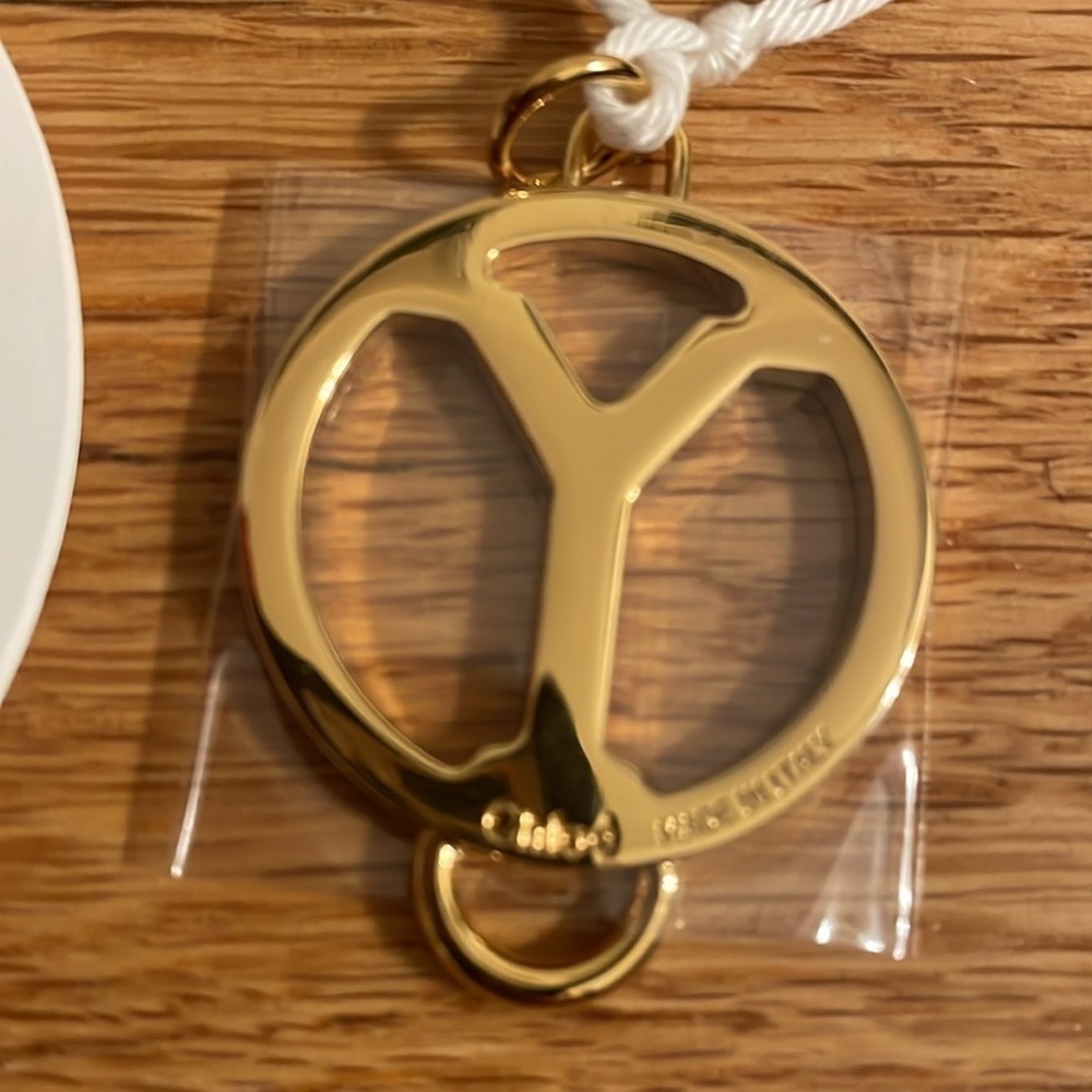 NWT Chloe Alphabet Charm Gold Y - Picture 2 of 3